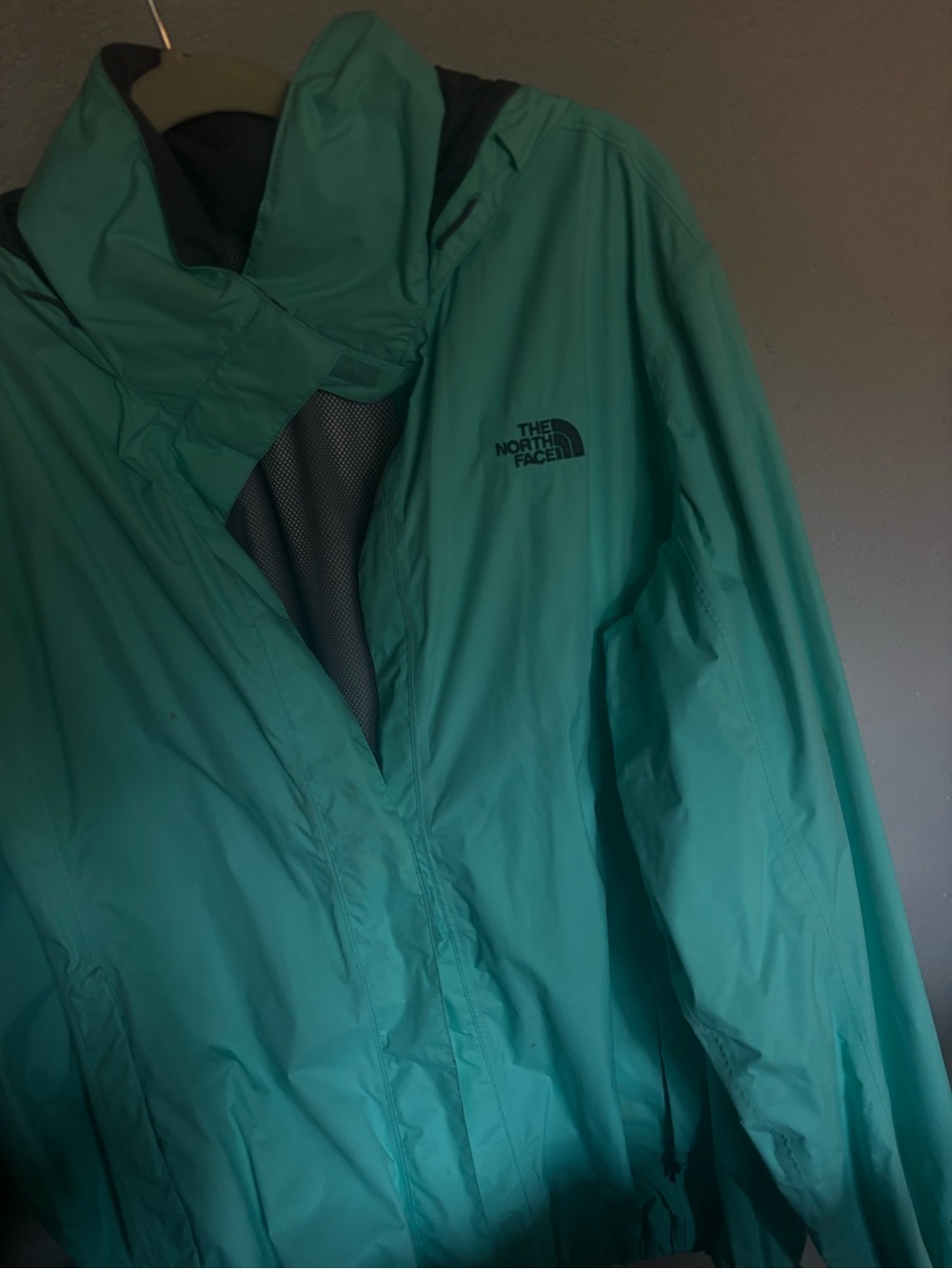 The North Face Women's Teal Rain Shell Jacket